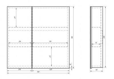 Зеркальный шкаф Dreja Almi 70 99.9010 Белый
