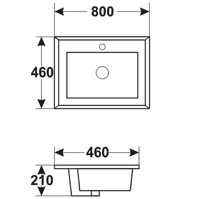 Раковина Melana 80 MLN-F80 Белая