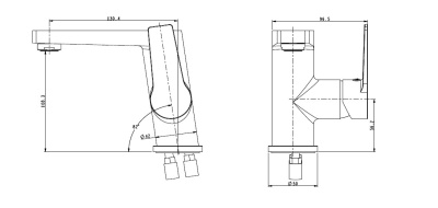 Смеситель для раковины Bien Lado BL11011106 Хром