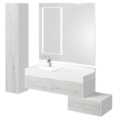 Зеркало Акватон Сакура 120 1A220002SKW80 с подсветкой с сенсорным выключателем и часами