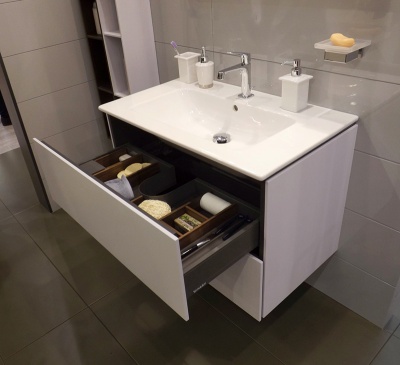Тумба под раковину Duravit L-Cube 102 LC624204747 подвесная Голубой камень глянец