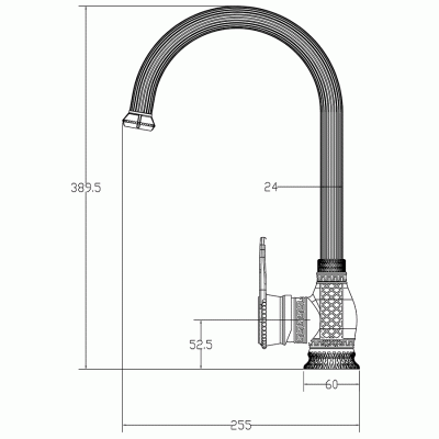 Смеситель для кухни Milacio Vitoria MC.505.BR Бронза