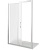 Душевая дверь в нишу Good Door Latte WTW-130 130 профиль Белый стекло Grape