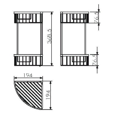 Полка для душа Langberger 70262 Хром