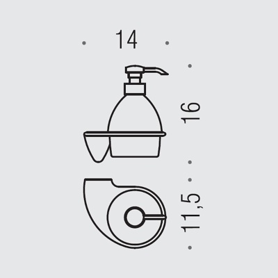 Дозатор для жидкого мыла Colombo Design Khala В9303.000 Белый, Хром