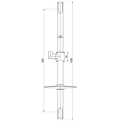 Душевая штанга Lemark LM8066C Хром