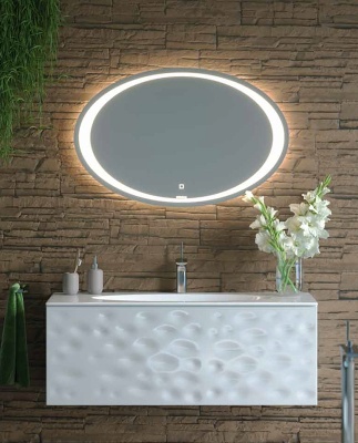 Зеркало Aqwella Clarberg Ellipse 100 ELI0210 с подсветкой с сенсорным выключателем Зеркало Aqwella Clarberg Ellipse 100 ELI0210 с подсветкой с сенсорным выключателем