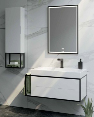 Тумба под раковину Aqwella Clarberg Logic 100 R LOG0110R подвесная Белая