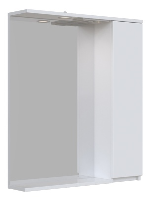Зеркало со шкафом San Star Palermo 70 198.1-2.5.1. с подсветкой Белое