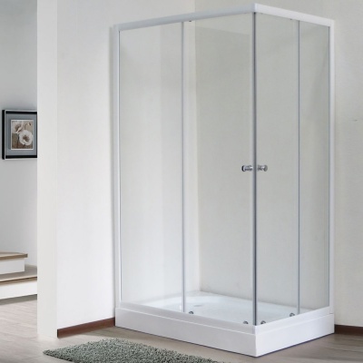 Душевой уголок Royal Bath HPD 85х115 RB11585HPD-T без поддона профиль Белый стекло прозрачное