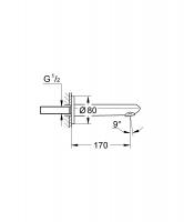 Излив для ванны Grohe Eurodisc Cosmopolitan 13278002 Хром