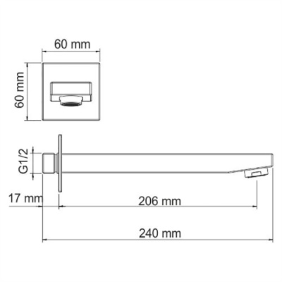 Излив WasserKRAFT A091 Хром