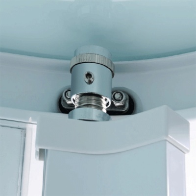 Душевая кабина Orans EW-111 90x90 с гидромассажем профиль Белый задние стенки Белые