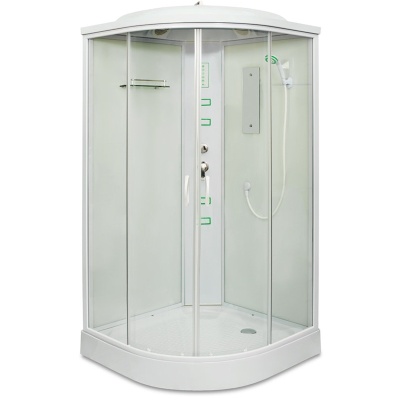 Душевая кабина Mirwell MR 4509P-С 90х90 с гидромассажем профиль Белый стекло прозрачное