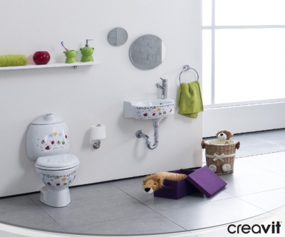 Раковина Creavit Cocuk 38 CK035-00CB00E-FF00 детская Белая с декором