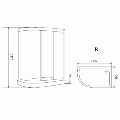 Душевая кабина Bolu Sektors 80х120 BL-120n R профиль Белый стекло прозрачное с художественным рисунком Душевая кабина Bolu Sektors 80х120 BL-120n R профиль Белый стекло прозрачное с художественным рисунком