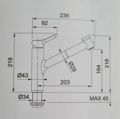 Смеситель для кухни Webert Master MS940102015 Хром