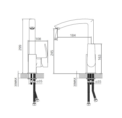 Смеситель для кухни Iddis Vane YA56177C Хром