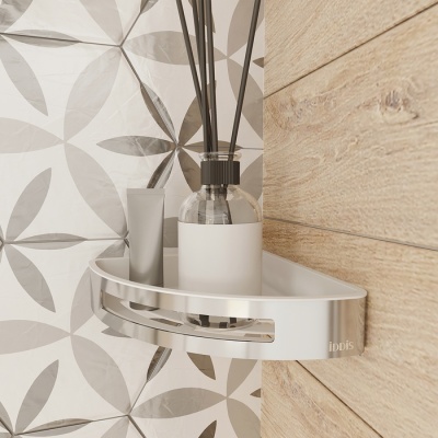 Полка корзина Iddis SHE11SPi44 угловая Хром