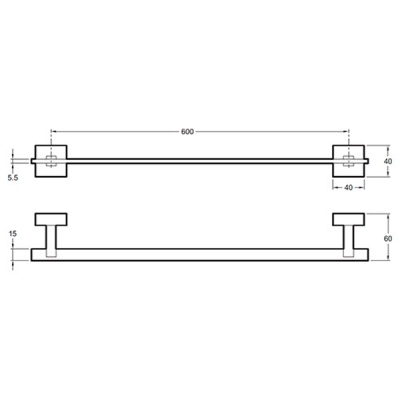 Полотенцедержатель Jacob Delafon Mecanique E77869-CP Хром