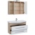 Комплект мебели для ванной Aquanet Остин 120 213130 подвесной Белый глянец Дуб сонома