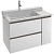 Тумба под раковину Jacob Delafon Soprano 96 EB1331-N08-N18 подвесная Белый глянцевый Базальт матовый