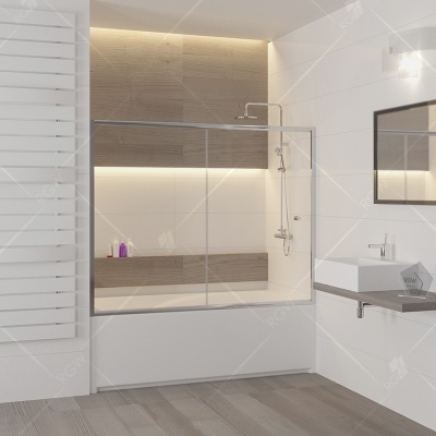 Шторка на ванну RGW Screens SC-42 170x150 профиль Хром стекло прозрачное Шторка на ванну RGW Screens SC-42 170x150 профиль Хром стекло прозрачное