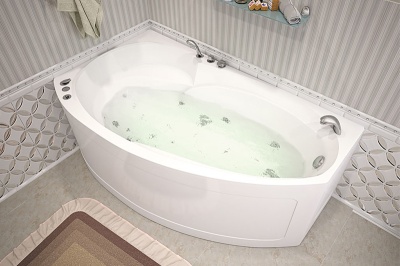 Акриловая ванна Aquanet Jersey 170x90 L 00203988+242139+204668 с гидромассажем