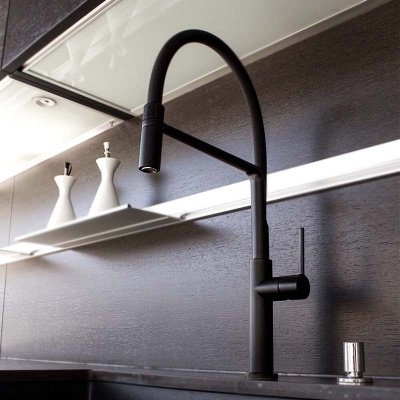 Смеситель для кухни Clever Chef Slim Negro 60146 Черный матовый