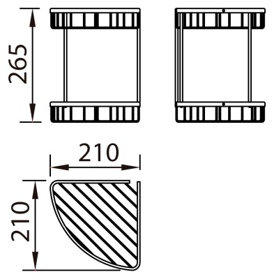 Полка корзина Clever Urban2 99480 Хром