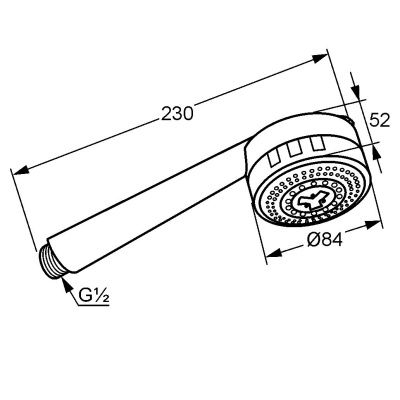 Ручной душ Kludi Zenta 6080005-00 Хром