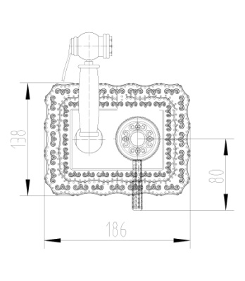 Гигиенический душ со смесителем Lemark Jasmine LM6619B Бронза