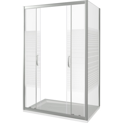 Душевая дверь в нишу Good Door Infinity WTW-TD-170 170 профиль Хром стекло прозрачное