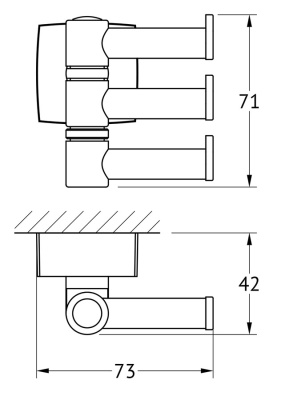 Вешалка для полотенец FBS Esperado 047 Хром Вешалка для полотенец FBS Esperado 047 Хром