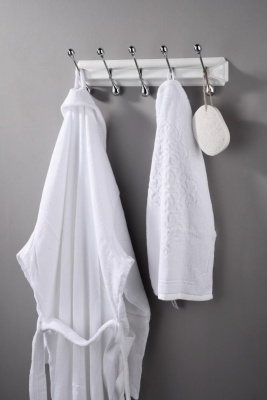 Вешалка для полотенец Elghansa Hermitage HRM-690-White/Chrome Белая Хром