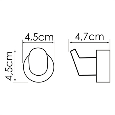 Крючок WasserKRAFT Donau K-9423 Хром