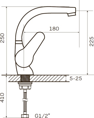 Смеситель для раковины Zerix SOP1 045 ZX0186 Хром