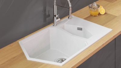 Кухонная мойка KitKraken Pond White 85 Белая