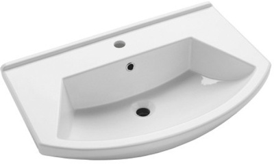 Тумба с раковиной SanVit Лайм Lux 75 klaimn075 в цвете Ral Белый глянец