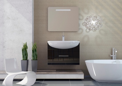 Зеркало SanVit Модерн 75 с подсветкой с кнопочным выключателем