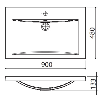 Раковина Florentina Анита 90 Белая