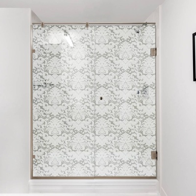 Душевая дверь в нишу Bronze de Luxe SEM-11P 100 Прозрачное стекло, петли бронза классические