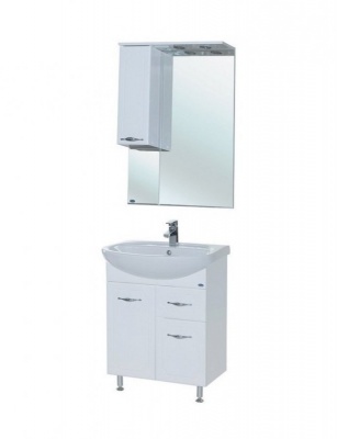 Тумба c раковиной Bellezza Стелла 65 1 ящик Белая
