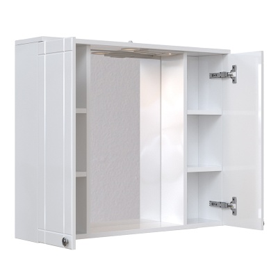 Зеркало со шкафом San Star Лира 80 51.1-2.5.1. Белое