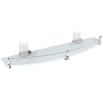 Полка стеклянная WasserKRAFT Leine K-5044W Хром