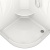 Душевая кабина Domani-Spa Elegance 90x90 DS01E99LACl10 с гидромассажем профиль Белый стекло прозрачное