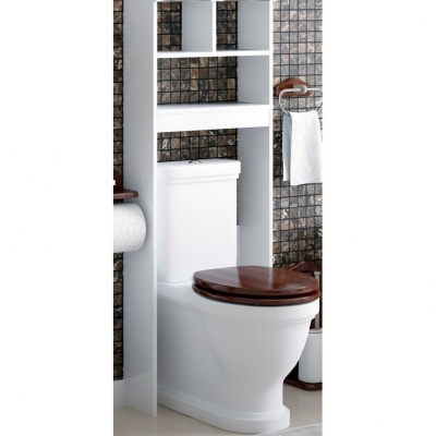 Шкаф пенал Corozo Монро 55 SD-00000390 над унитазом Белый без подвесного шкафа