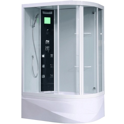 Душевая кабина Orans SR-86155 L 130x90 с гидромассажем профиль Белый задние стенки Белые