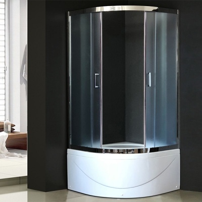 Душевой уголок Royal Bath ВК 90х90 RB90BK-C-CH с поддоном профиль Хром стекло матовое