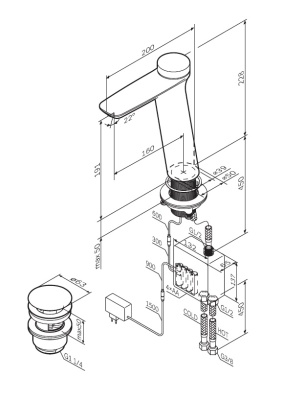 Смеситель для раковины AM.PM Inspire 2.0 TouchReel F50A93400 Хром